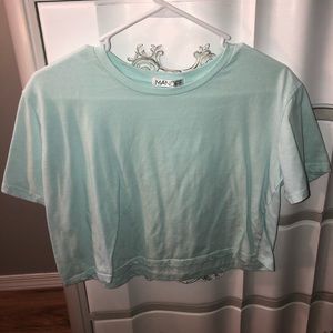 blue women’s crop top